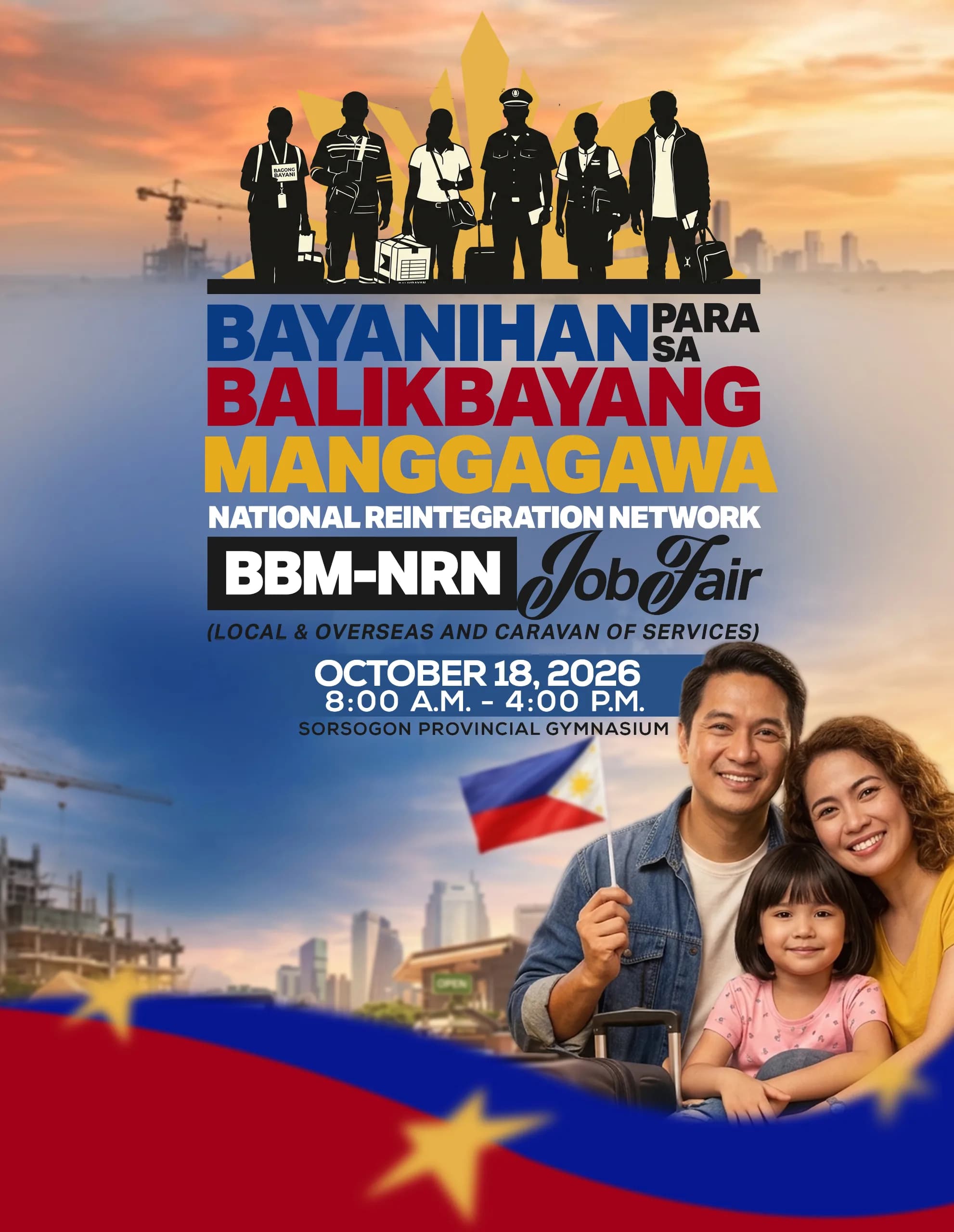Bayanihan para sa balikbayang manggagawa - National Reintegration Network (BBM-NRN- Fair